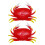 Répliques de crabe d'apparence authentique,-L 2 pièces 1