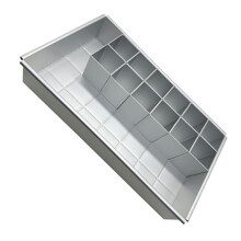 Draagbare rechthoekige cakevormen van aluminiumlegering met