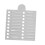 Haftnotizhalter mit 5 Vorlagen – grau 12
