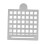 Haftnotizhalter mit 5 Vorlagen – grau 14