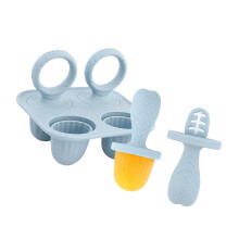 Eis, Cremes, lustige Form für Kinder, Eis am Stiel,-graublau