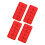 Elegant Heart Design Silicone Baking Molds Ideal For-Red 1