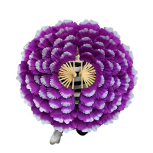 Chinese Folding Hand Fan Fabric Fan Bamboos Handheld Fan for-6
