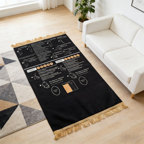 Foldable Prayer Mat For Meditations With Guidance Design Soft 1