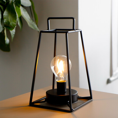 Table Lamp Battery 25cm Iron Cordless Lamp Battery