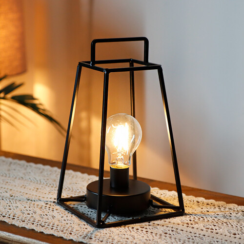 Table Lamp Battery 25cm Iron Cordless Lamp Battery 1