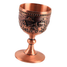 Verre à alcool décoratif en alliage de Zinc, pied haut,-Honggu