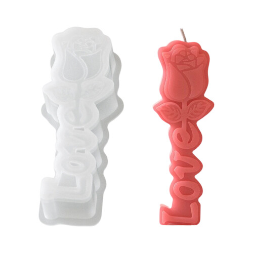 Flower Pillar Candle Silicone Molds Temperature Resistant-1