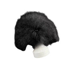 Pet Grooming Dog Head Model With Synthetic Fiber Hair For-Black