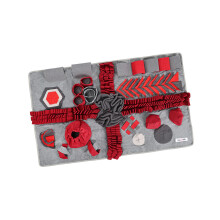 Tapis Ă priser pour chien, grand jouet d'alimentation-L Rouge