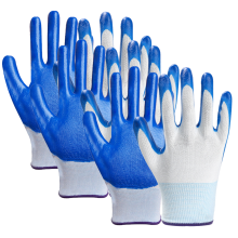 Havehandsker til kvinder, skridsikre havearbejdshandsker med nitrilhåndflader, åndbare lette havehandsker med ergonomisk design, gummibelagt