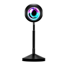 Sonnenuntergangslampe, farbwechselnder LED-Projektor, App-gesteuertes Regenbogen-Nachtlicht, farbenfrohe Halo-Effekte für die Raumdekoration