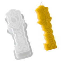 Moules en Silicone pour bougies pilier Rose, pour la-3
