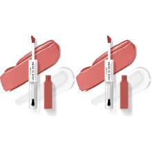 wet n wild Megalast Lock 'N' Shine Lip Color + Gloss Nude Illusion (Pack of 2)