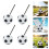 4Pcs Football Themed Plastic Drinking Cups 450ml Each Practical 2