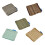 Stylish Cotton Fabric Coaster in Checkered Design-Gray 10 2