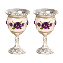 Creatief Metalen Wijnbeker Legering Wijnglas Met-druivenbloem 2
