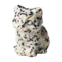 Crystal Cats Figurines Kitten Statues for-black and white