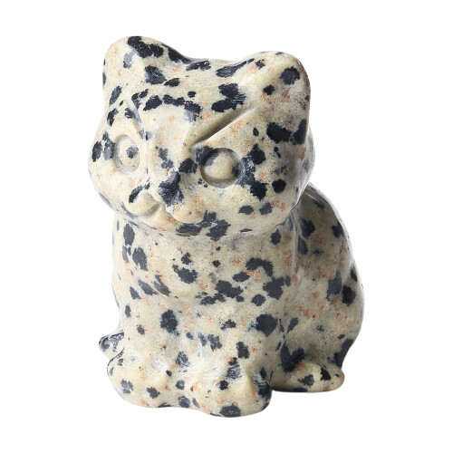 Crystal Cats Figurines Kitten Statues for-black and white