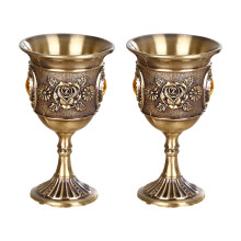 Elegante Europese retro reliëf zinklegering-bronzen bloem 2