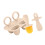 Silikone gefrieren Leckerli-Formen mit rutschfester Basis-Beige 1