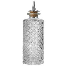 Eleganter Krug aus klarem Glas mit Deckel, ideal-Rahmenflasche