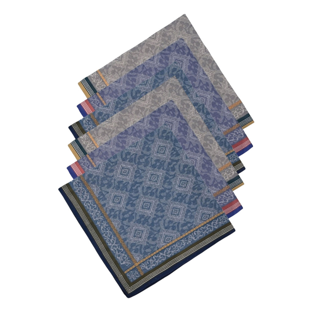 Soft Absorbent Cotton Handkerchief For Men Elegant Jacquard-6