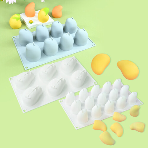 Moules à gâteaux en silicone en forme de mangue-15 consécutifs 2