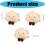 Fun Dumpling Shape Hugging Pillow Safe Soft Plush Fabric-30 4