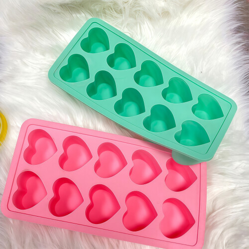 Elegant Heart Design Silicone Baking Molds Ideal For-Red 2