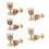2Pcs Clear Glass Stemwares With Delicate Flower-safflower 2