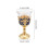 2Pcs Clear Glass Stemwares With Delicate Flower-safflower 4