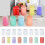 Moules à bougies cylindriques en Silicone, 8 pièces, 5