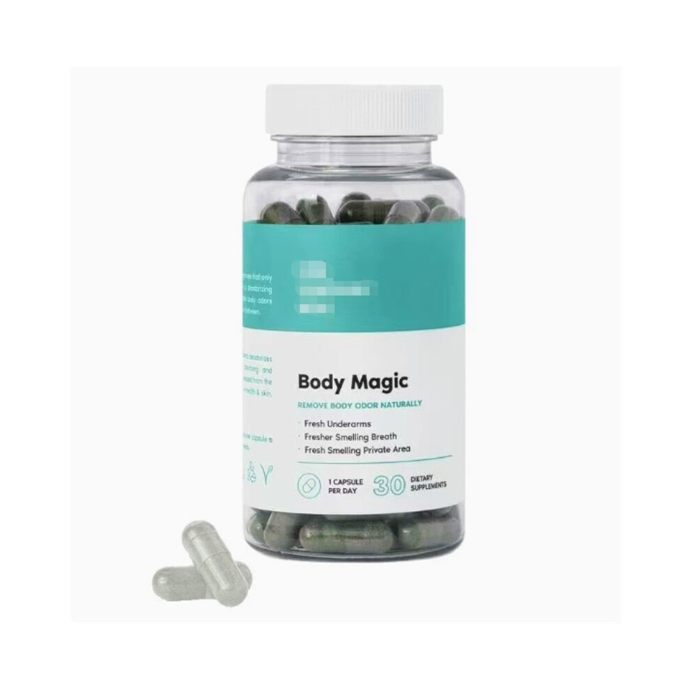 (2Pcs) Body Magic Chlorophyll - 30 Vegan Capsules for Detox, Digestion, Gut Health