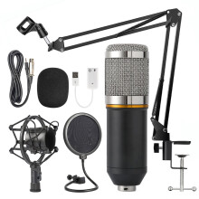 Microphone Pro Kit, Premium Audio Interface, Voice Transformer voor professionele podcasts, opnames, streaming, YouTube en TikTok, complete set-up met