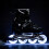 4-in-1 Schwarze LED-Inline-/Schlittschuhe, Größe S (31-34) 2