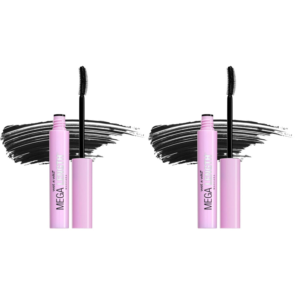 Wet N Wild Black Mega Length Mascara, Very 0.21 Ounce (Pack Of 2)