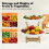 2 Tier Fruit Bowl Fruit Serving Tray Fruit Basket Stand 2