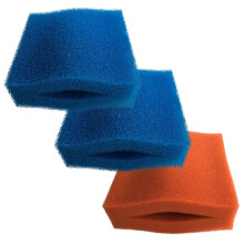 Oase Biotec 5/10/30 2 x Coarse and 1 x Fine Red Foam Sponge Filter Set for Pond
