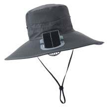 Outdoor Sports Hat Zonne-energie-Donkergrijs