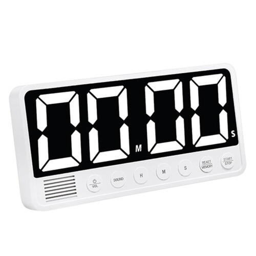 LED-Timer Countdown Großbildschirm 2000 mAh 19 x 9,3 x 2,8 cm Weiß