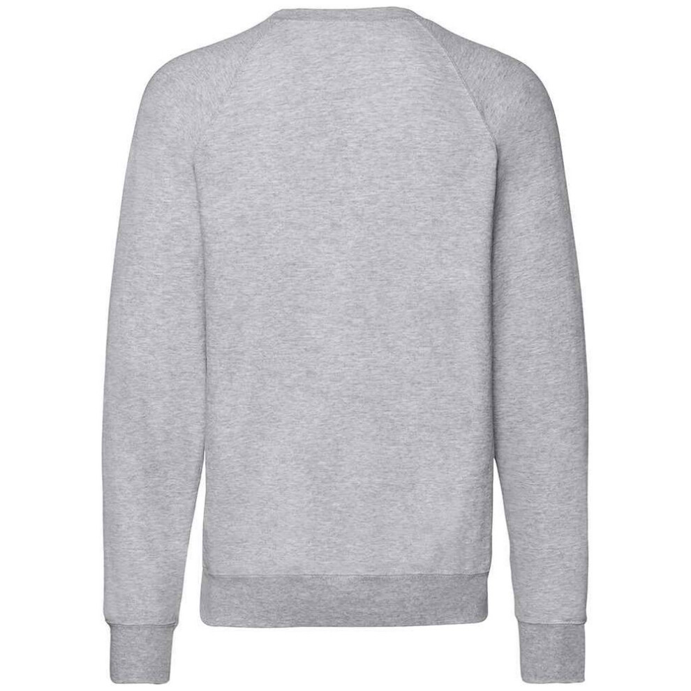 Fruit Of The Loom (Xxl, Heather ) Unisex Adult Lightweight Raglan Sweatshirt Grey