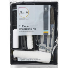 Harris 11pc Decorating Paint Kit Set Rollers Brush