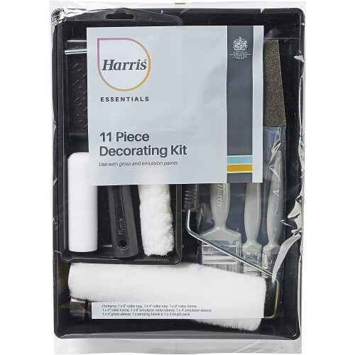 Harris Harris 11pc Decorating Paint Kit Set Rollers Brush