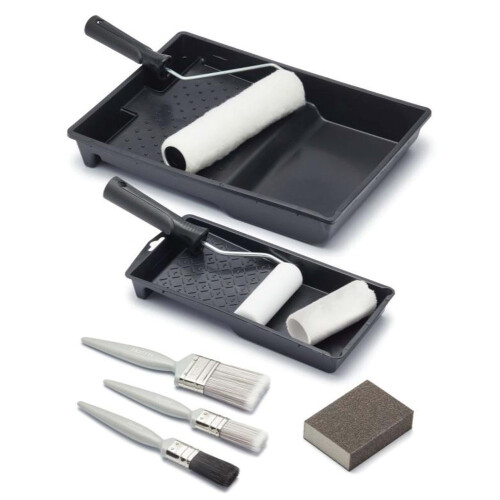 Harris Harris 11pc Decorating Paint Kit Set Rollers Brush 2