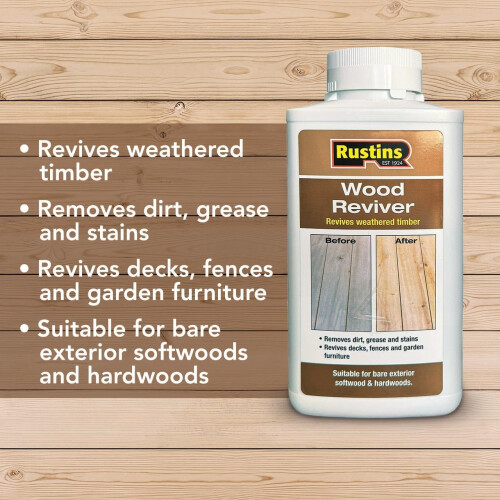 Rustins Rustins Wood Reviver 500ml Restores Dull Surfaces 1