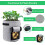 Υγιεινά λαχανικά στην πόρτα σας, εύκολες στη μετακίνηση σακούλες καλλιέργειας με 4