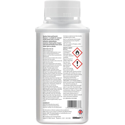 Rustins Rustins Paint & Varnish Remover 500ml 2