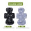 Baby Kinderwagen Kühlpad Schwarz Polyester 5