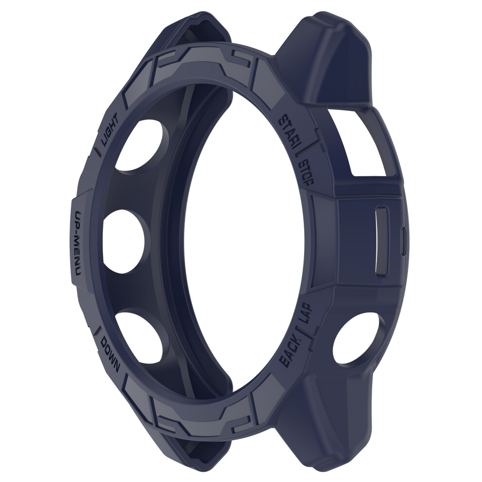 (Midnight ) 51Mm Watch Protective Case Hollow Out Half Coverage For Garmin Fenix 7X/7X Pro/Epix Pro 51Mm Blue 688249461013